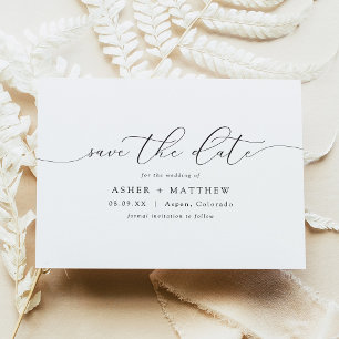 Invitación Clásica escritura de caligrafía elegante para guar