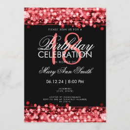 Invitación Clásica fiesta de cumpleaños número 18 desgarra el