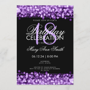 Invitación Clásica fiesta de cumpleaños número 18 esparce mor