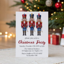 Clásica Fiesta de Navidad del Cascanueces Rojo y A