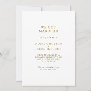 Invitación clásica Minimalista del óleo