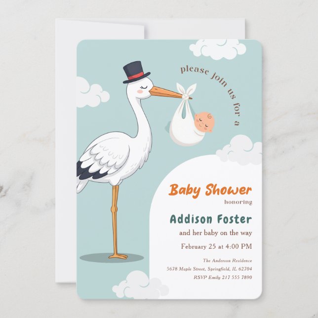 Invitación clásica moderna de entrega especial de  (Anverso)