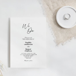 Invitación Clásica moderna y simple que hacemos Boda
