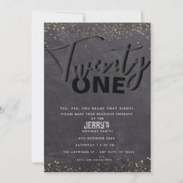 Invitación clásica negra