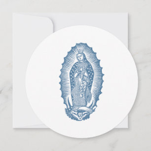 Invitación Clásica Nuestra Señora de Guadalupe con Rosas