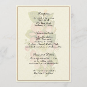 Invitación Clásica Recepción de Boda Simple y Elegante
