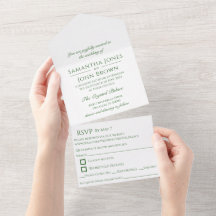 Invitación clásica y simple a la boda