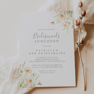 Invitación Clásicas Bridesmaids Luncheon Shower