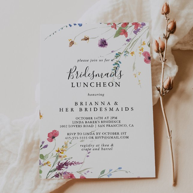 Invitación Clásicas coloridas Bridesmaids Leche para el almue (Subido por el creador)