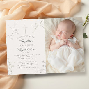 Invitación Clásicas Rosas Silvestres Elegantes Modernas Foto 