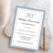 Clásico Aniversario de Bodas de Oro y Azul 50