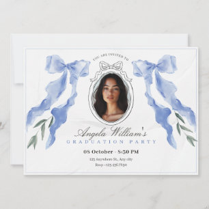 Invitación Clásico arco elegante foto Graduación