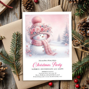 Invitación Clásico bosque nevado infantil descarga digital Na