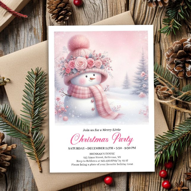 Invitación Clásico bosque nevado infantil descarga digital Na (Classic Snowy Forest Kids Digital Download Christmas Invitation

)