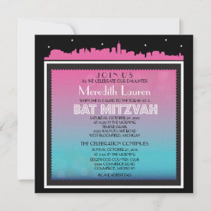 Invitación CLÁSICO BROADWAY Bat Mitzvah
