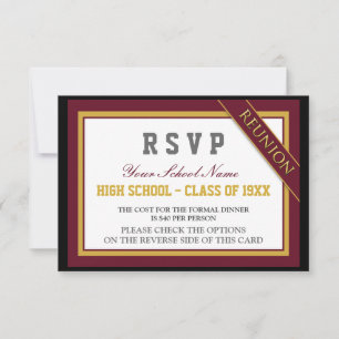 Invitación Clásico Clase Formal Reunión RSVP