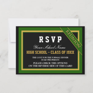 Invitación Clásico Clase Formal Reunión RSVP