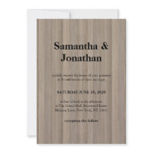 Clásico de Boda Rubio Madera Pinstripe