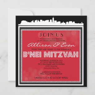 INVITACIÓN CLÁSICO DE BROADWAY- B'NEI MITZVAH