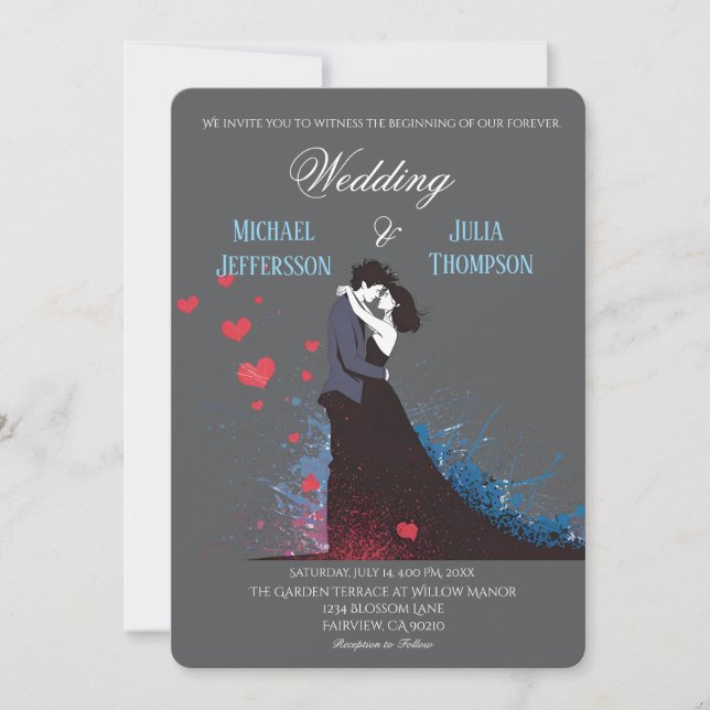 Invitación Clásico de inspiración francesa La Dolce Vita de l (Anverso)