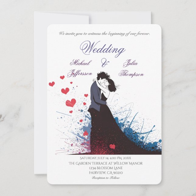 Invitación Clásico de inspiración francesa La Dolce Vita de l (Anverso)