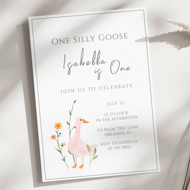 Invitación Clásico de minimalismo de primer cumpleaños de One (Subido por el creador)