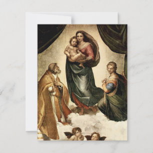Invitación Clásico de Raphael "Sistine Madonna" (alrededor de