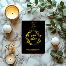 Clásico Dorado y Diamante Negro Ahorra la Fecha de