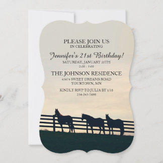 Invitación Clásico Ecuestre 21 cumpleaños