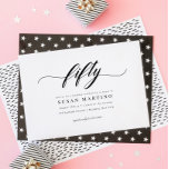 Invitación Clásico elegante caligrafía Script 50 cumpleaños<br><div class="desc">Clásico Elegante guión de caligrafía 50 cumpleaños invitación</div>