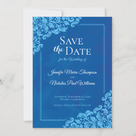 Invitación Clásico elegante con adornos florales para Boda