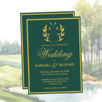 Clásico Elegante con Detalles Tema de Golf Boda
