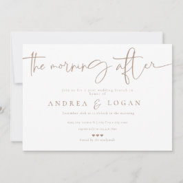 Invitación Clásico elegante Minimalista moderno | Boda Brunch