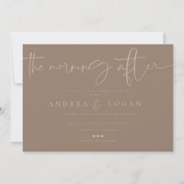 Invitación Clásico elegante Minimalista moderno | Boda Brunch