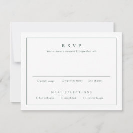 Invitación Clásico Elegante Sencillo Limpio Boda 