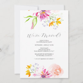 Invitación Clásico Fiesta de Flores Coloridas
