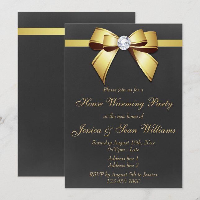 Invitación Clásico Fiesta de la Casa Dorada (Anverso / Reverso)