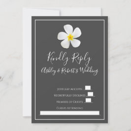 Invitación Clásico formal moderno, blanco sobre gris oscuro, 