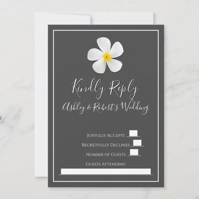 Invitación Clásico formal moderno, blanco sobre gris oscuro,  (Anverso)