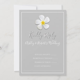 Invitación Clásico formal moderno, Boda blanco sobre gris cla