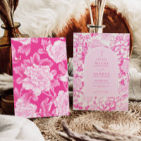 Clásico Fuchsia Floral Chinoiserie Boda Jardín