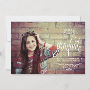 Invitación Clásico Graduado de Foto