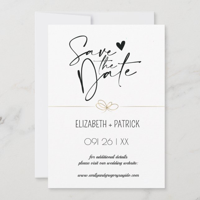 Invitación Clásico minimalista, búhos enamorados guarda la fe (Anverso)