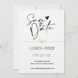 Invitación Clásico minimalista, búhos enamorados guarda la fe