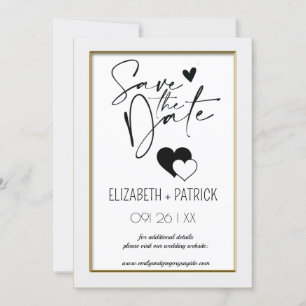 Invitación Clásico minimalista, guarda la fecha