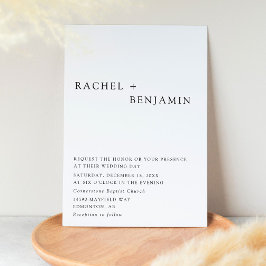 Invitación Clásico Minimalista moderno elegante y atemporal
