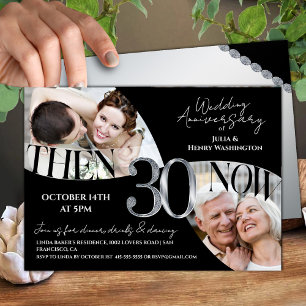 Invitación Clásico Moderno Aniversario de Bodas 30º