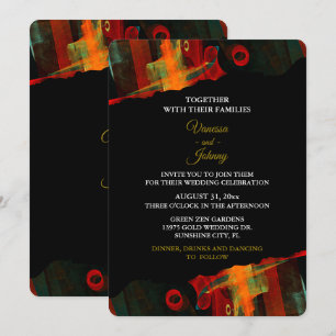 Invitación Clásico Moderno Elegante Tendencia Patrón #903 Bod