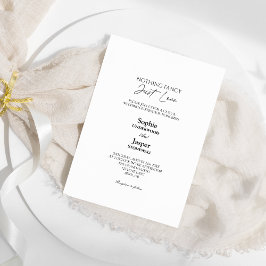 Invitación Clásico Moderno Sencillo Nada Fancy Boda