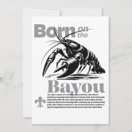 Invitación Clásico nacido en las vibraciones bayou cajun